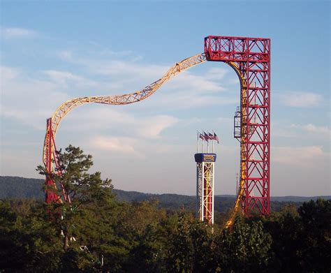 X high speed roller coaster magic springs